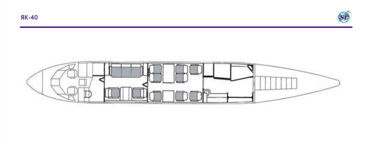 На фото ЯК-40